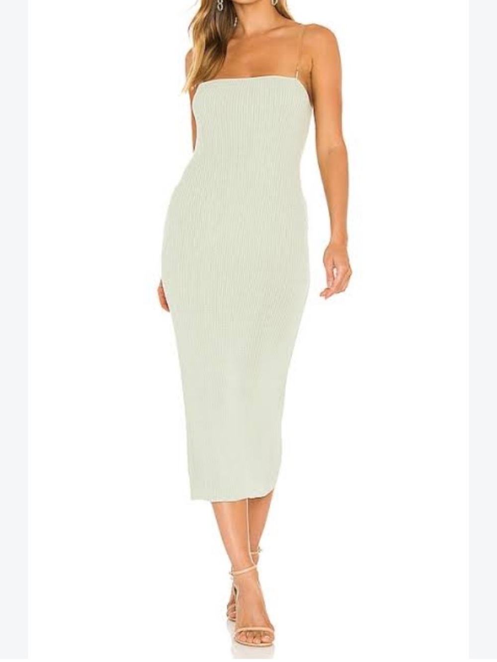 Free People Beach Ravena Sweater Maxi Dress in Lima Bean NWT
